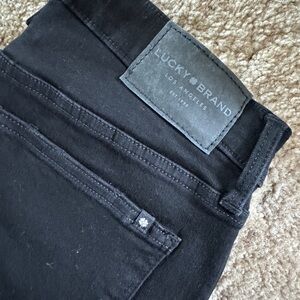 Lucky brand black distressed jeans